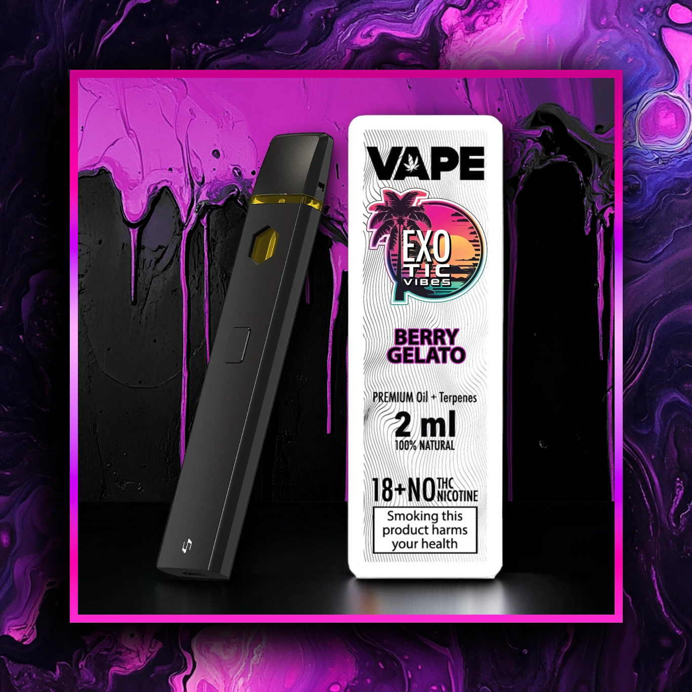 Berry Gelato HHC Premium-Vape - 2.00 ml. HHC
