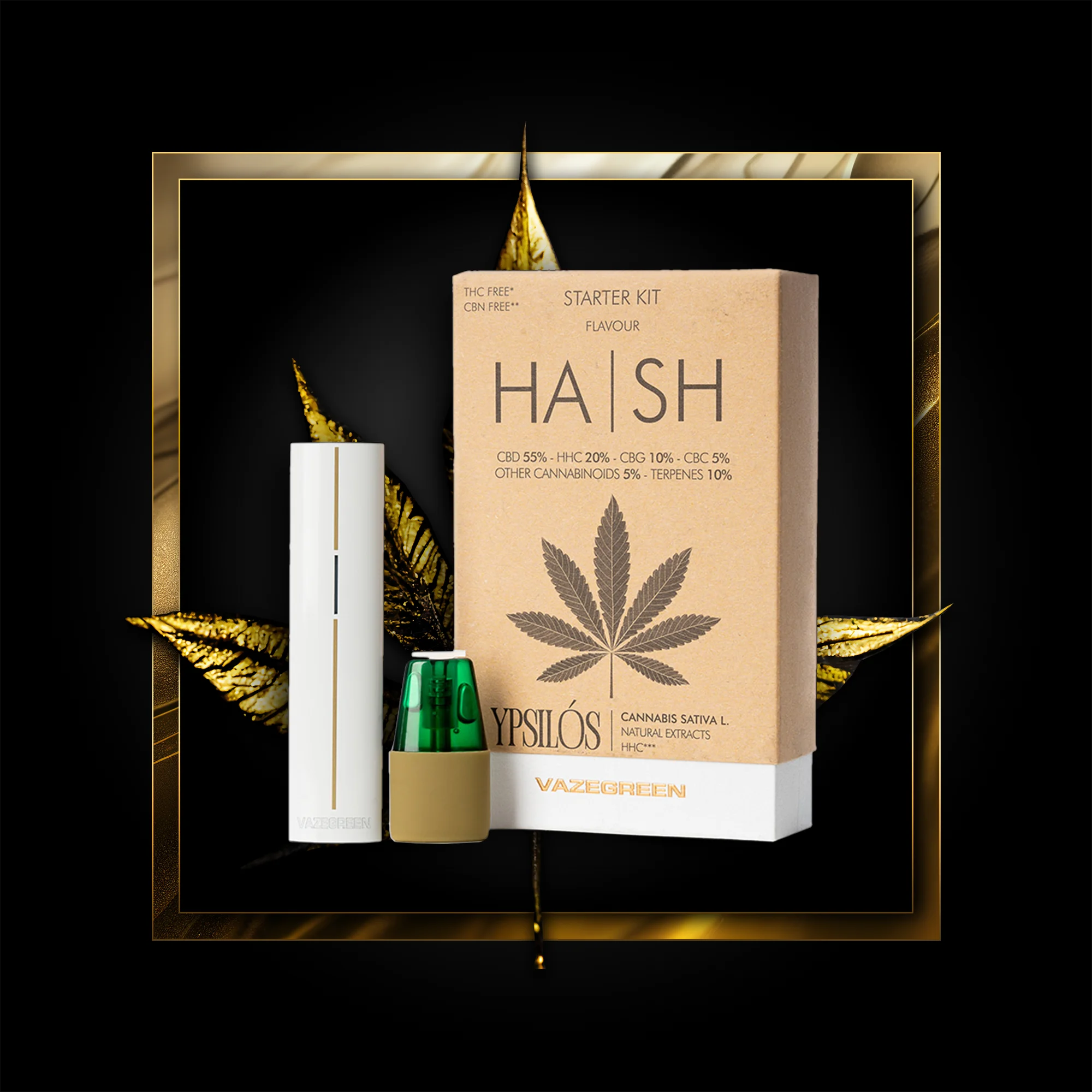Hash Pen (Starterkit) 500 Züge – 1,00 ml. HHC